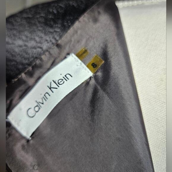 Calvin Klein Black Dress with Structured Cap Sleeves - Picture 6 of 6